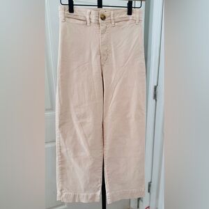 Marine Layer Blush Pink Wide Leg Crop Pants Jeans size 4